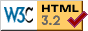 [HTML 3.2 Checke
d]